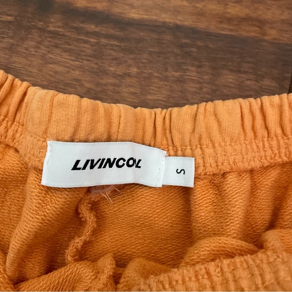 NWT LIVIN COOL ORANGE ATHLETIC SHORTS SZ SMALL S - Picture 3 of 5